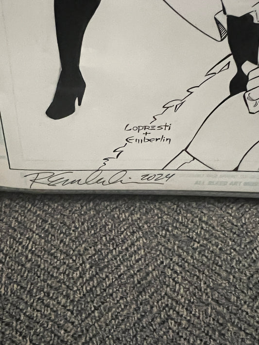 Original Comic Art - Countdown #1 - Original Cover Art!!! Signed and authenticated by Aaron Lopresti and Randy Emberlin.