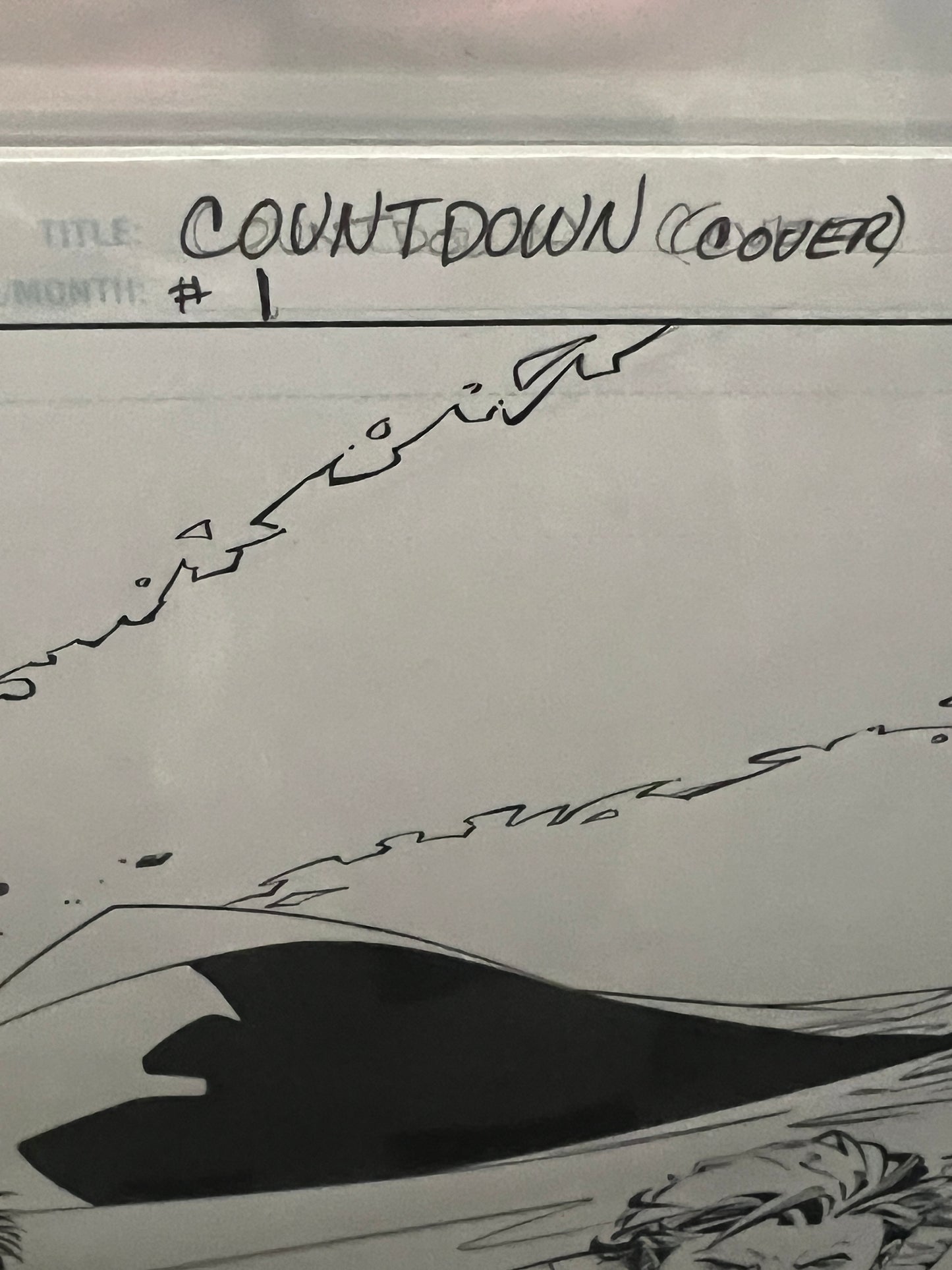 Original Comic Art - Countdown #1 - Original Cover Art!!! Signed and authenticated by Aaron Lopresti and Randy Emberlin.