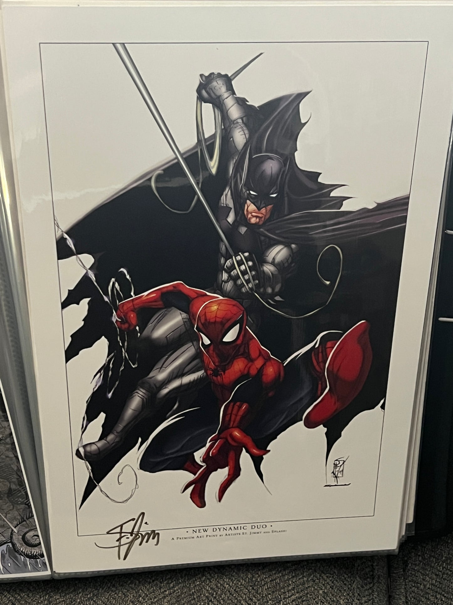 Original Comic Art - Print and Original Artwork - Batman/Spider-Man "New Dynamic Duo" - by St. Jimmy