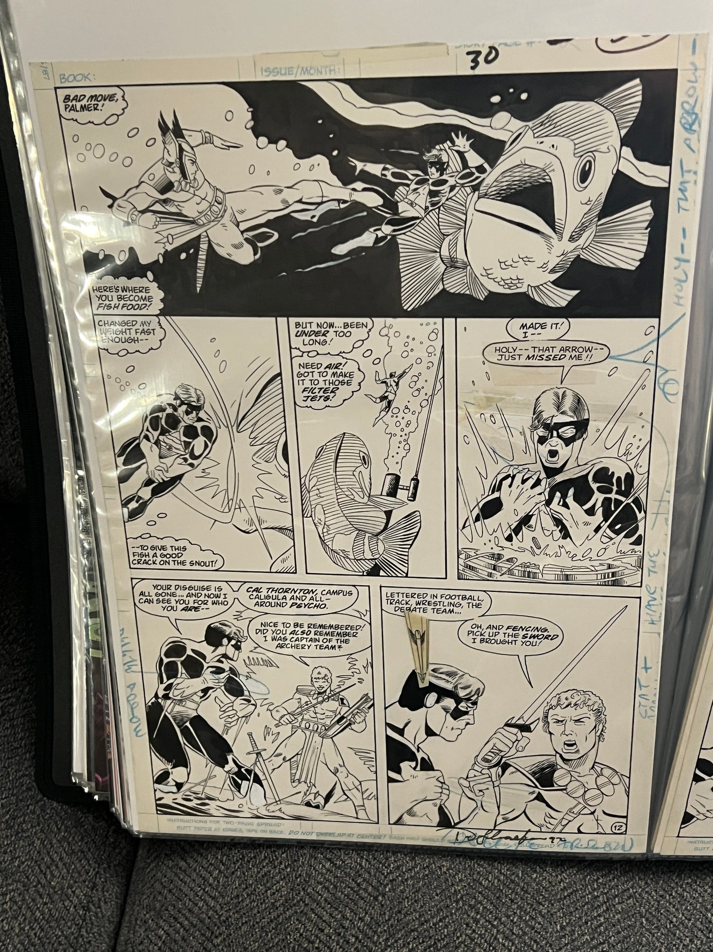 Original Comic Art - Signed by Dan Schaefer - Sword of the Atom, page 30