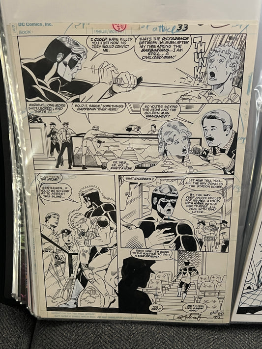 Original Comic Art - Signed by Dan Schaefer - Sword of the Atom, page 33