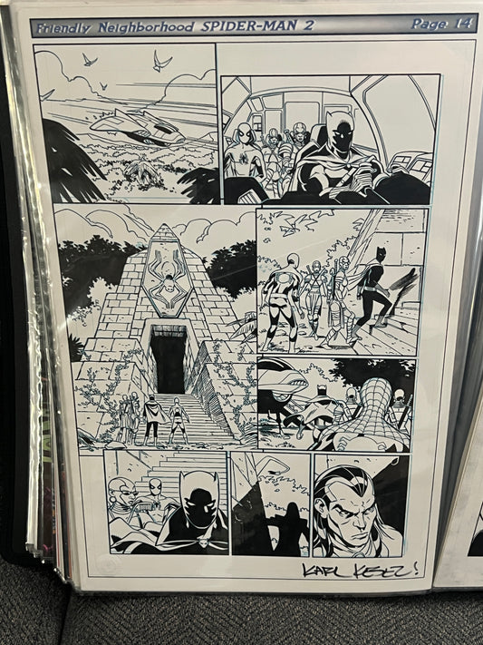 Original Comic Art - Signed by Karl Kezel - Friendly Neighborhood Spider-Man #2, page 14