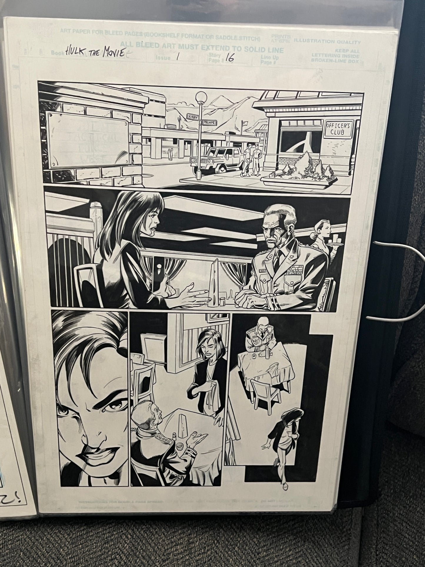 Original Comic Art - Mark Bagley - Hulk, The Movie #1, page 16