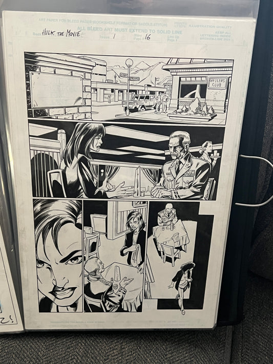 Original Comic Art - Mark Bagley - Hulk, The Movie #1, page 16