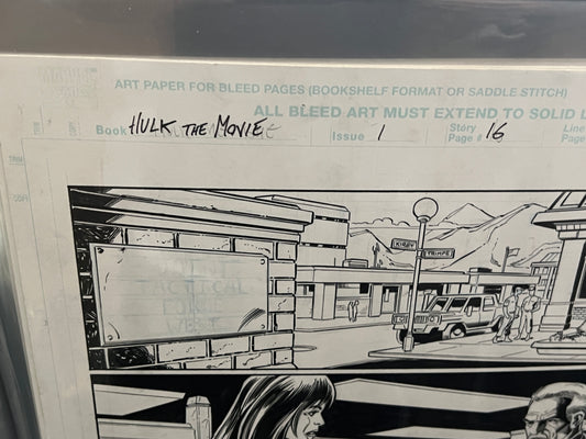 Original Comic Art - Mark Bagley - Hulk, The Movie #1, page 16