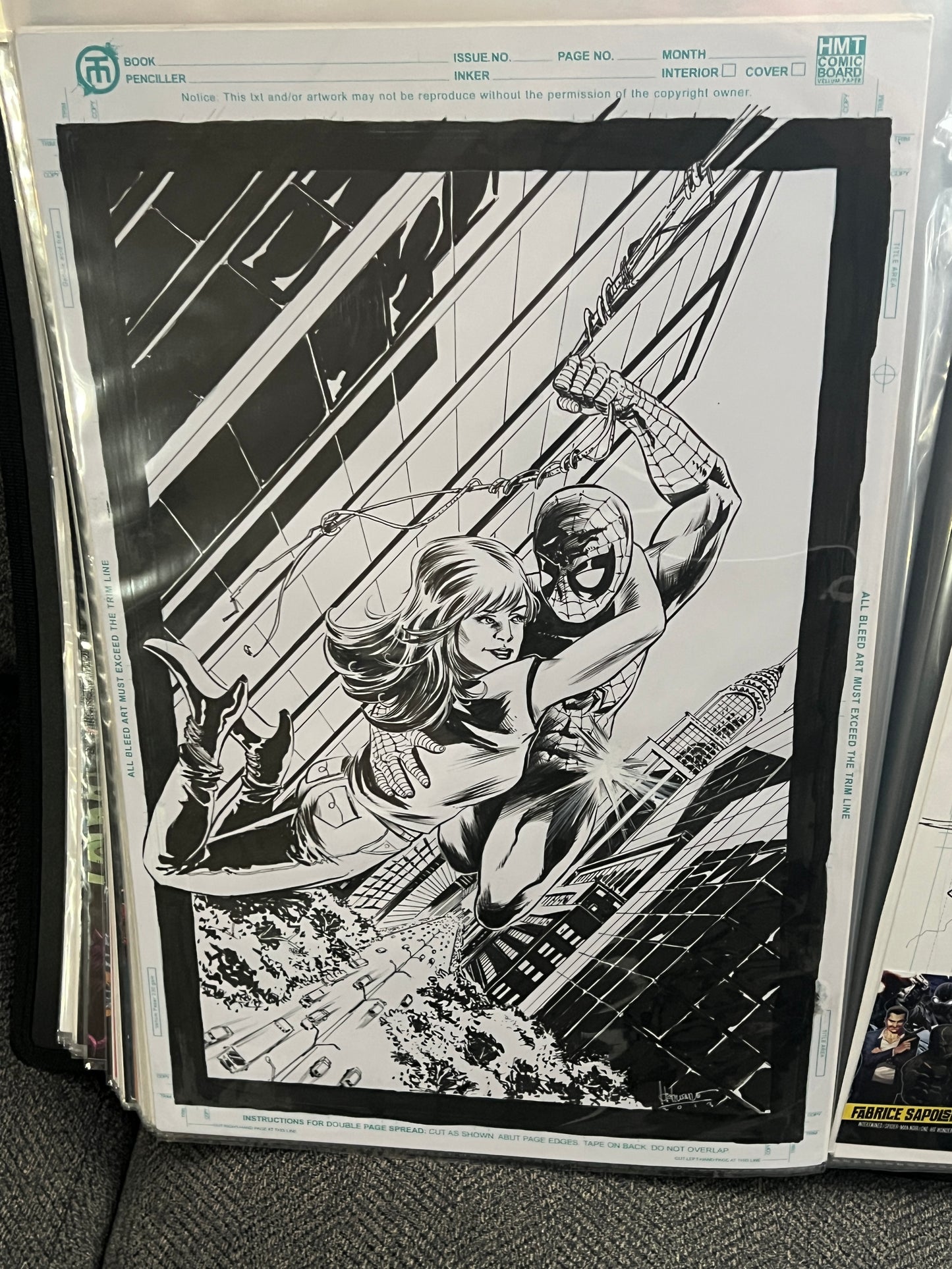 Original Comic Art - Unknown Artist - Spider-Man and Mary Jane