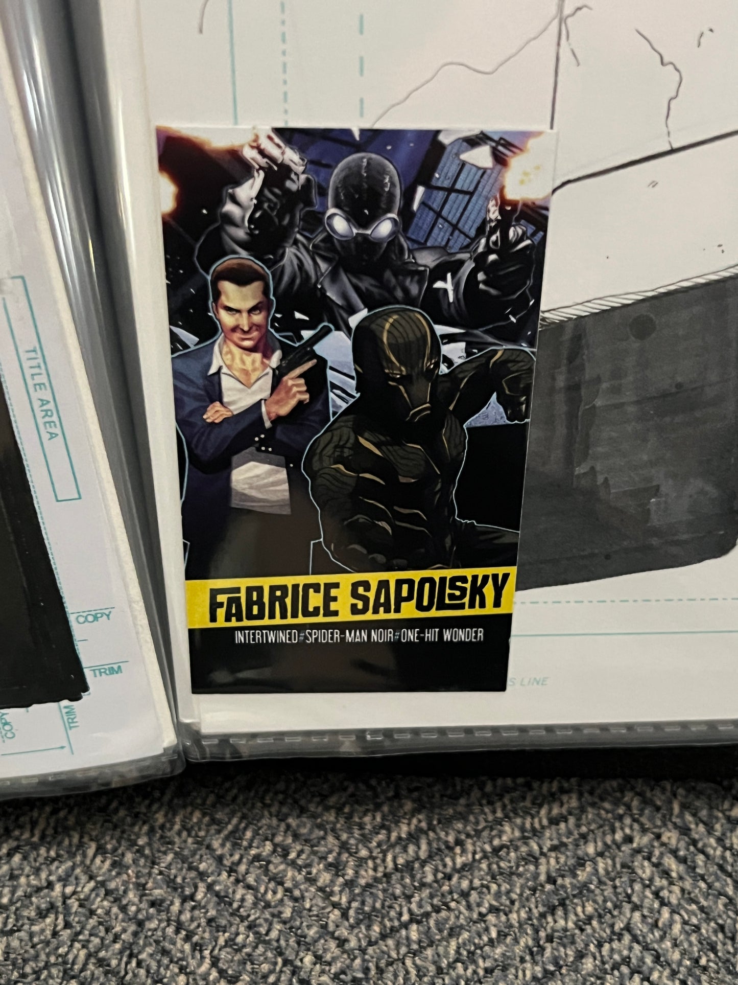 Original Comic Art - Signed by Fabrice Sapolsky - Spider-Man Commission