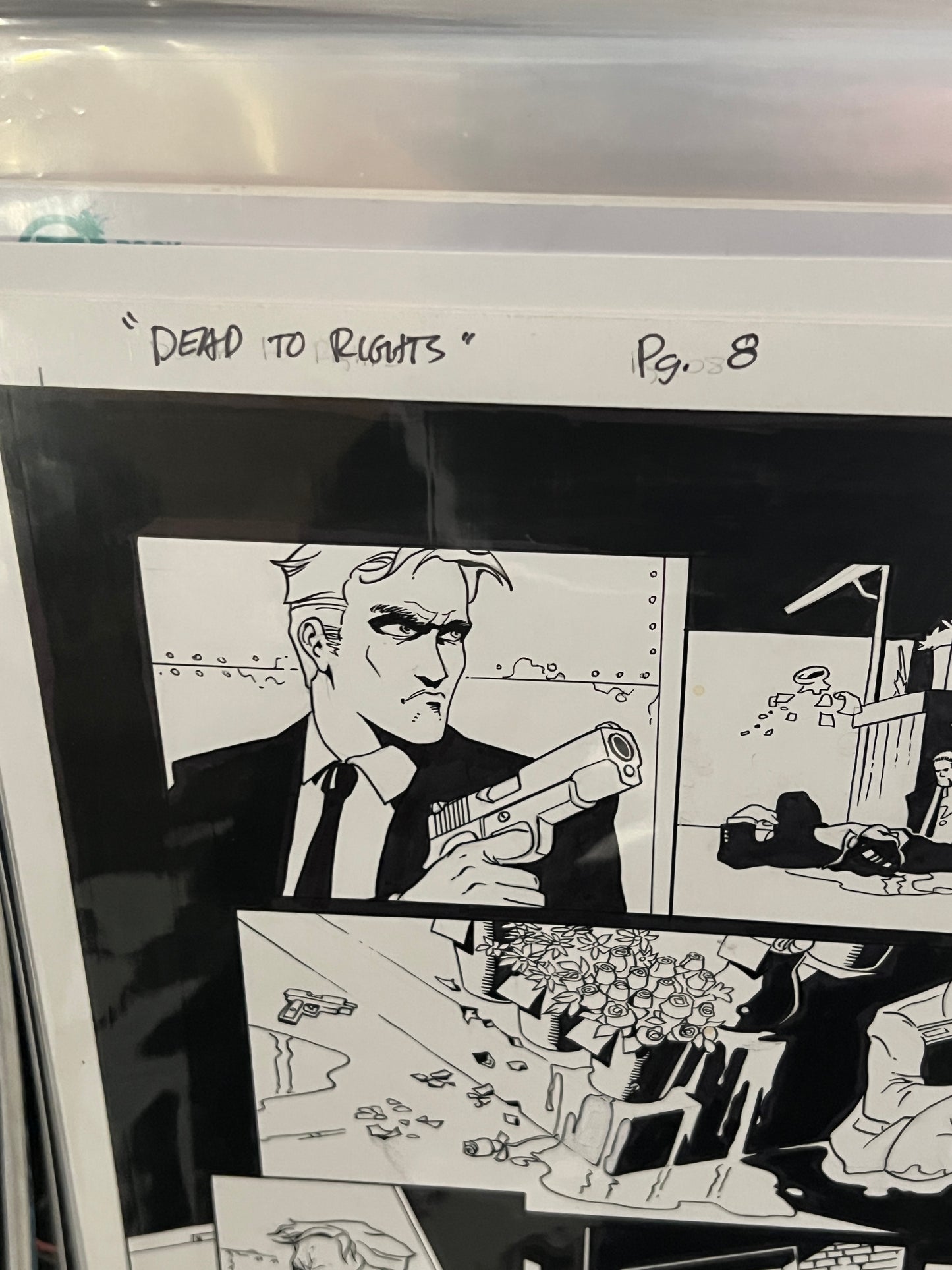 Original Comic Art - Signed by Randy Emberlin - Dead to Rights #1, page 8