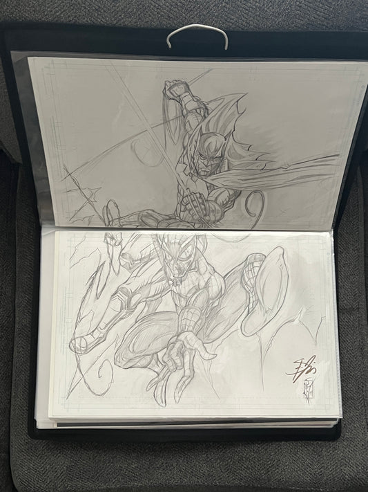 Original Comic Art - Print and Original Artwork - Batman/Spider-Man "New Dynamic Duo" - by St. Jimmy