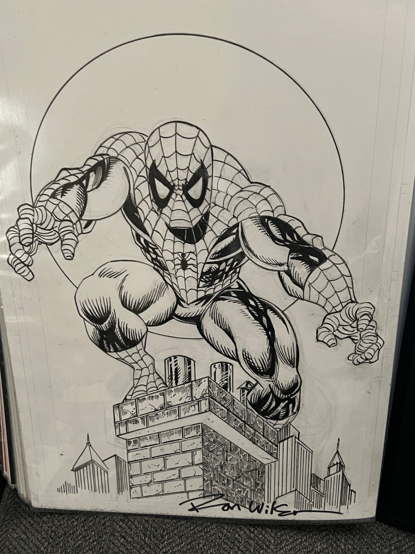 Original Comic Art - Signed by Ron Wilson - Spider-Man