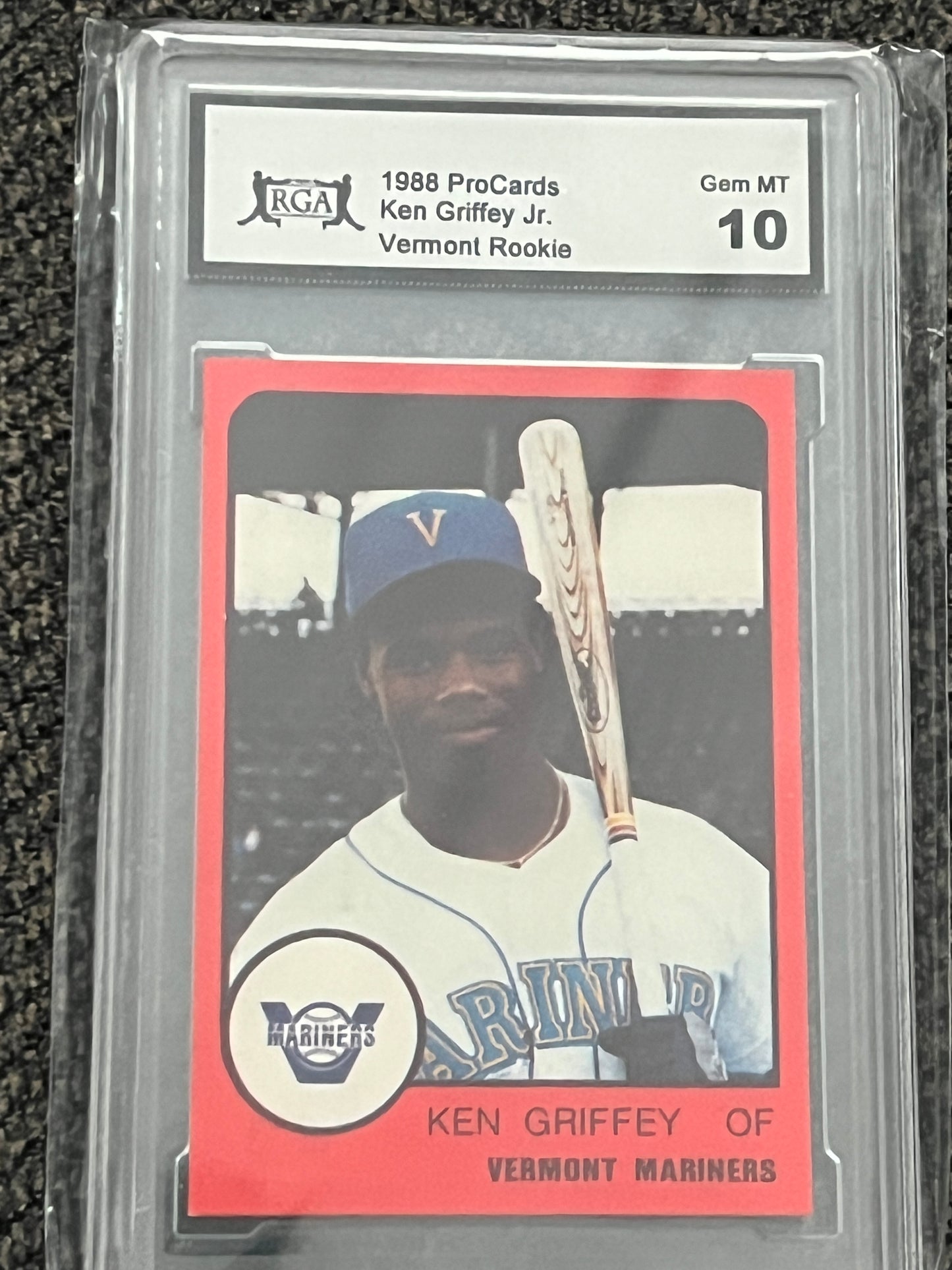 1988 ProCards - Ken Griffey Jr. - Vermont Mariners #NNO (RGA - 10.0)