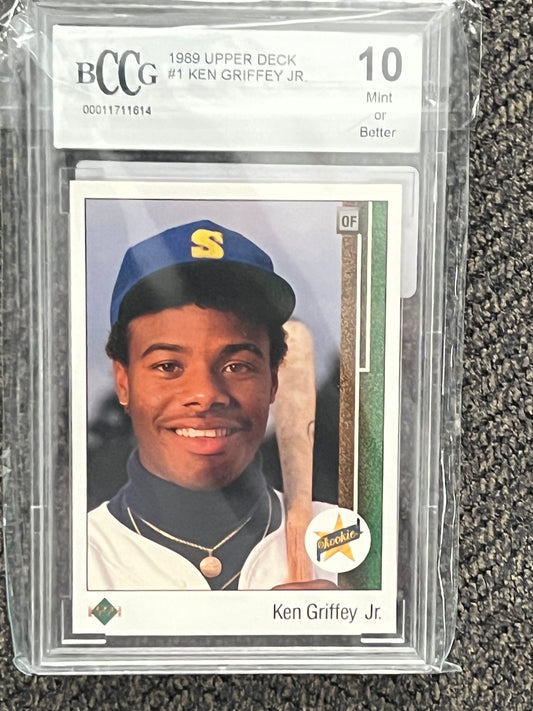 1989 Upper Deck Ken Griffey Jr. rookie #1  (BCCG - 10.0)