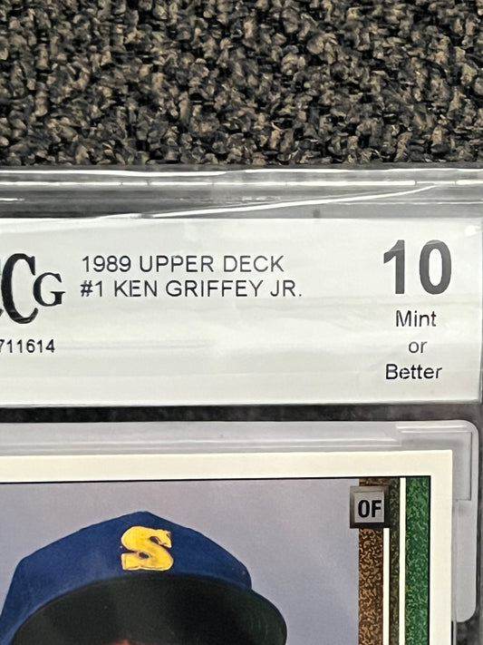 1989 Upper Deck Ken Griffey Jr. rookie #1  (BCCG - 10.0)