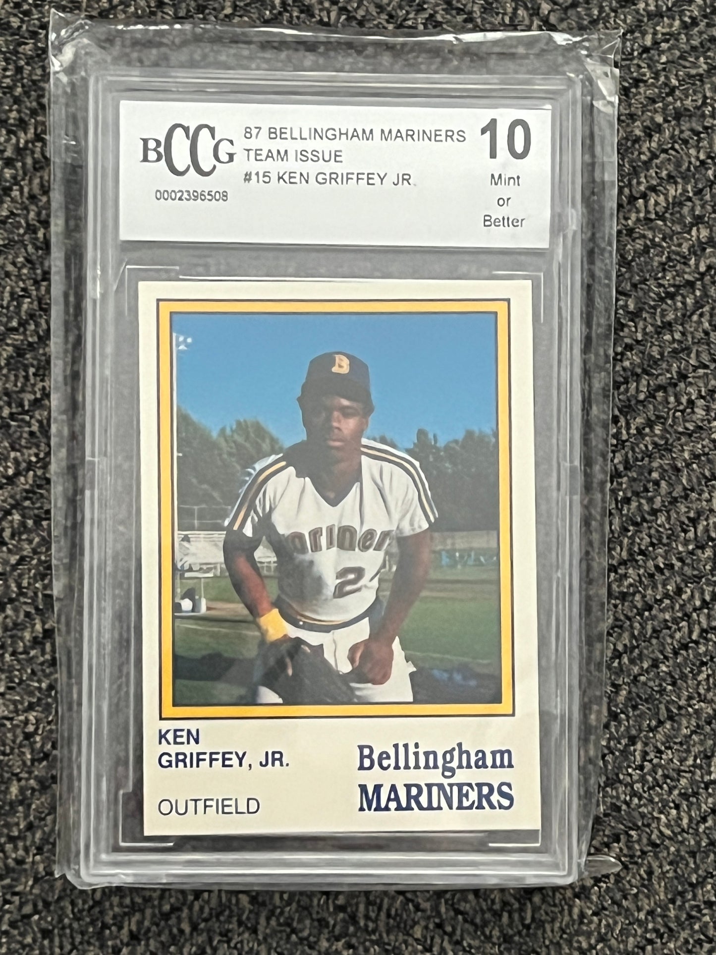 1987 Bellingham Mariners Ken Griffey Jr. rookie #15 (BCCG - 10.0)