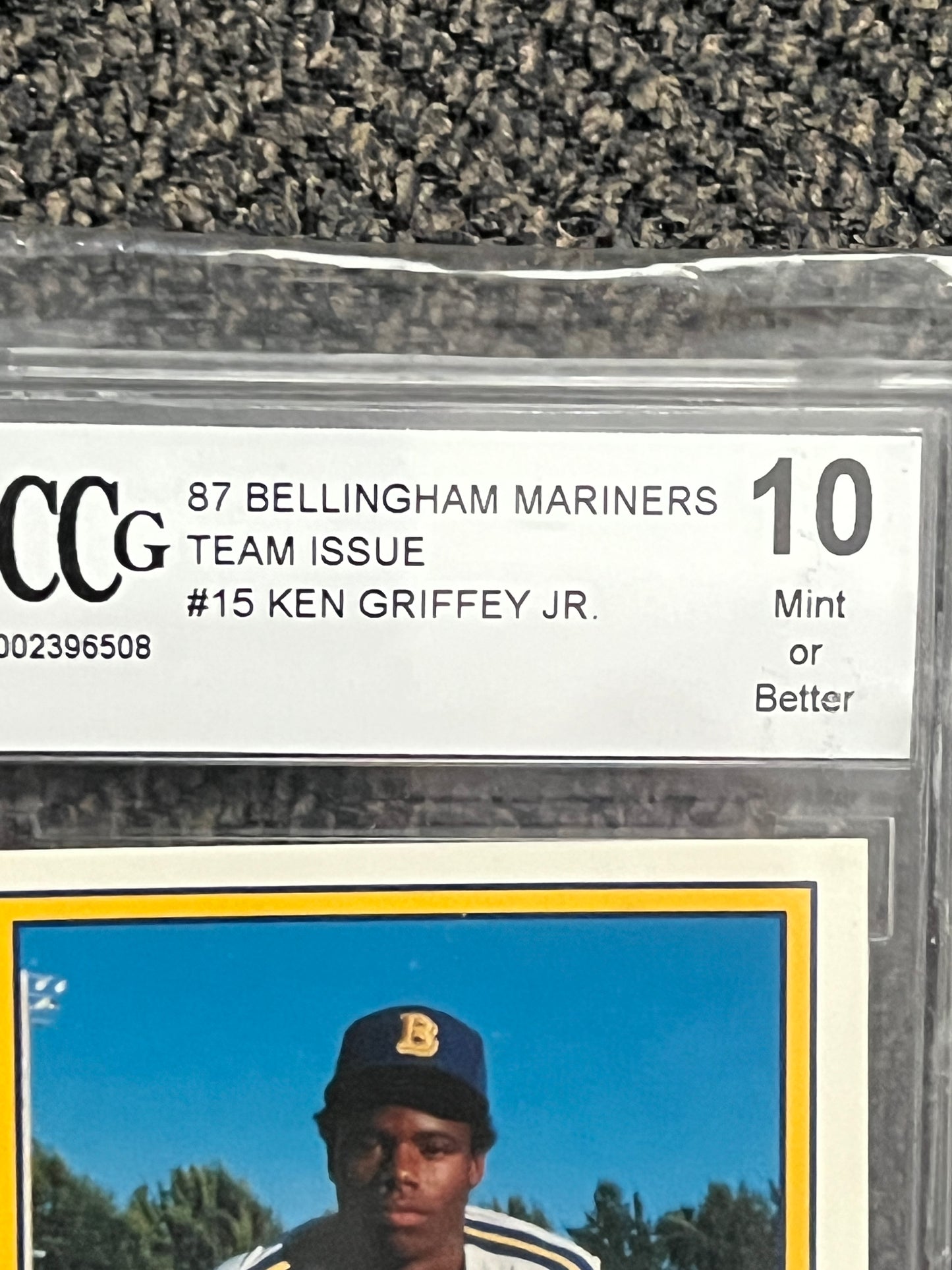 1987 Bellingham Mariners Ken Griffey Jr. rookie #15 (BCCG - 10.0)