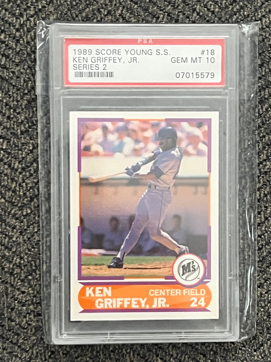 1989 Score Young Superstars II Ken Griffey Jr. rookie #18 (PSA - 10.0)