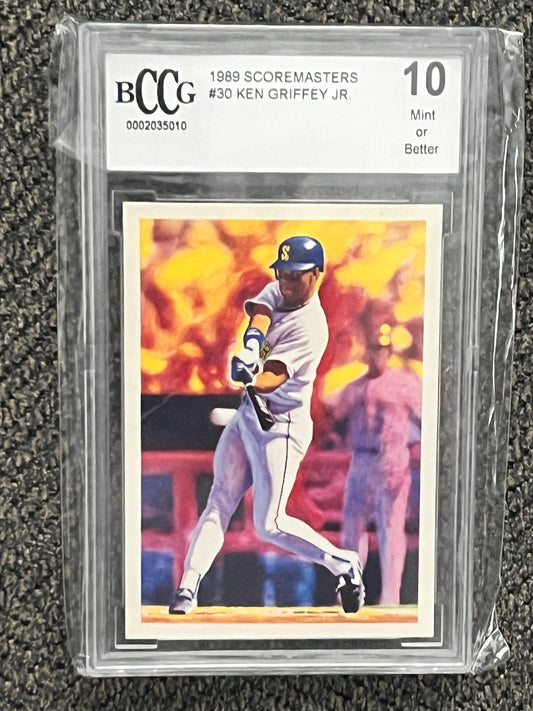 1989 Scoremasters Ken Griffey Jr. rookie #30  (BCCG - 10.0)