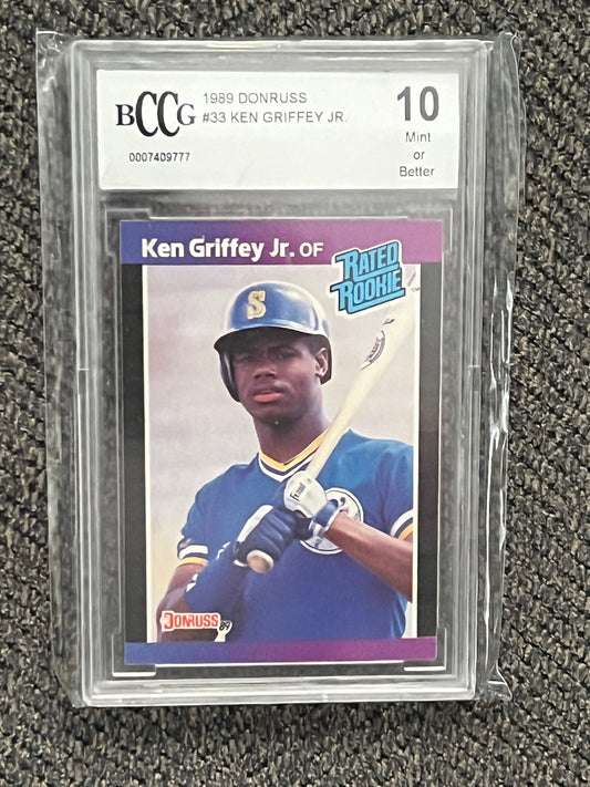 1989 Donruss Ken Griffey Jr. rookie #33  (BCCG - 10.0)