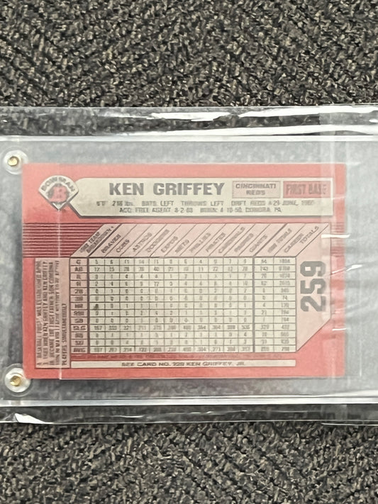 1989 Bowman Tiffany Ken Griffey Sr./Jr. #259 (Ungraded)