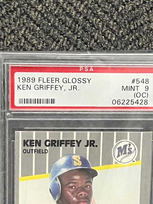 1989 Fleer Glossy Ken Griffey Jr. rookie #548 (PSA - 9)