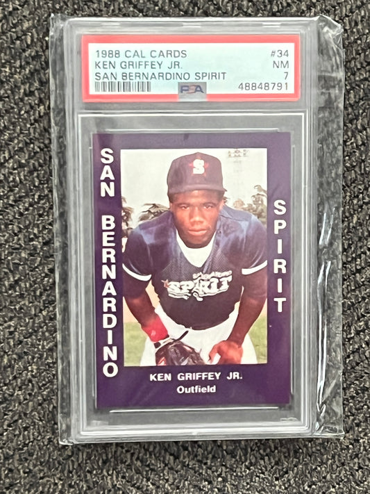 1988 San Bernardino Spirit Ken Griffey, Jr. #34 (PSA - 7)