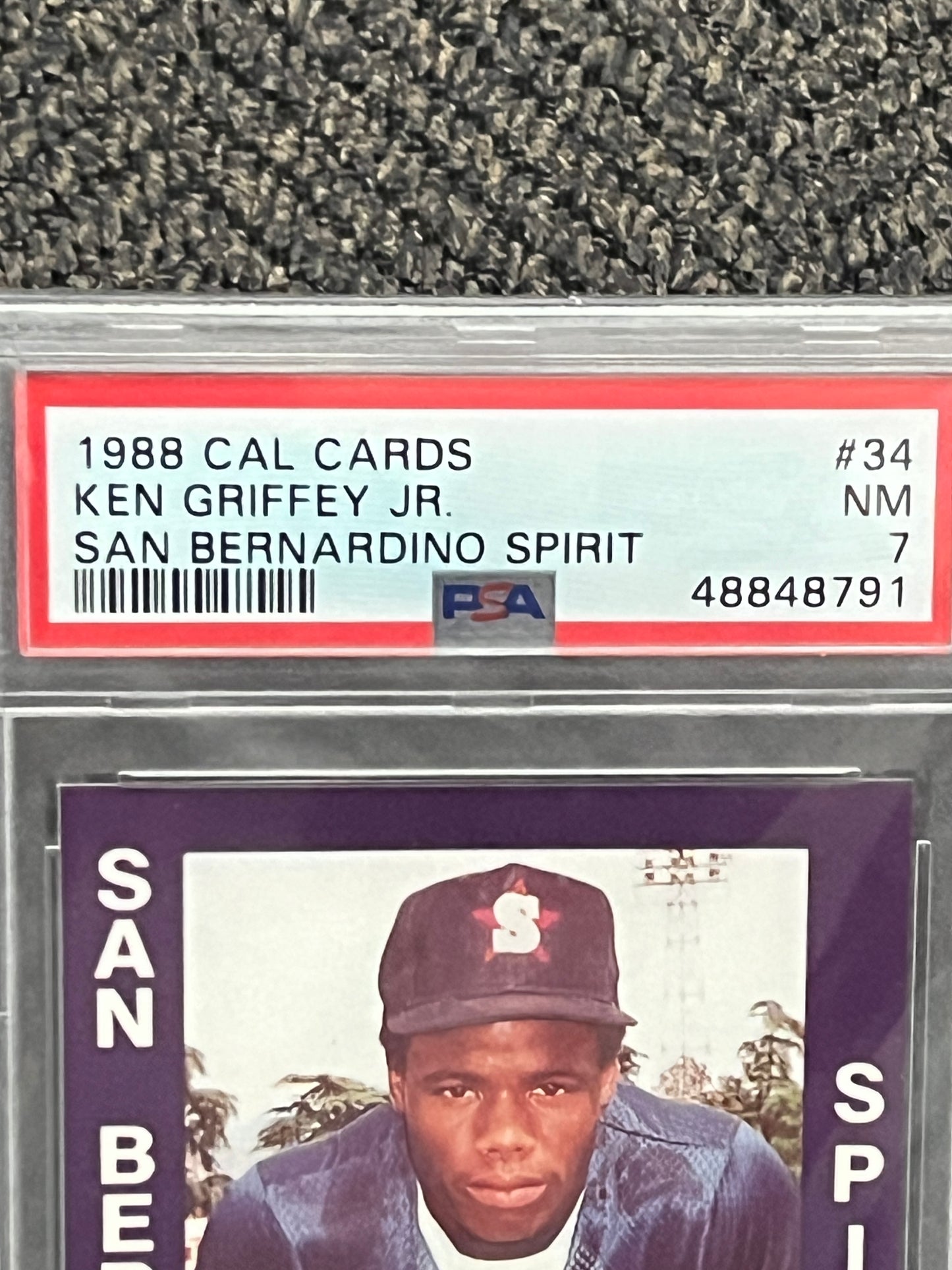 1988 San Bernardino Spirit Ken Griffey, Jr. #34 (PSA - 7)