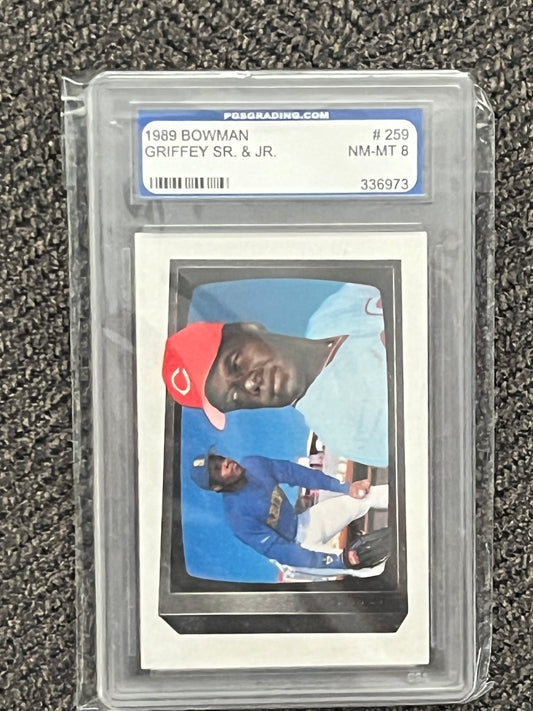 1989 Bowman Ken Griffey Sr./Jr. #259 (PGS -8.0)