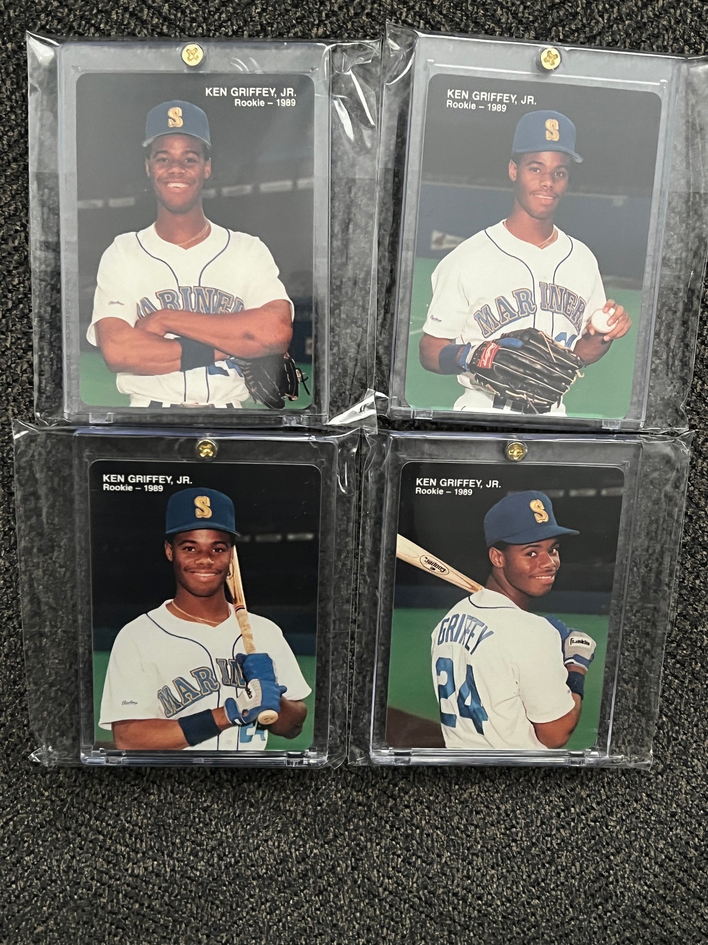1989 Mothers Cookies Ken Griffey Jr. Rookies #1-4 (Ungraded - Full Set)
